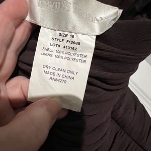 Brown David’s bridal dress